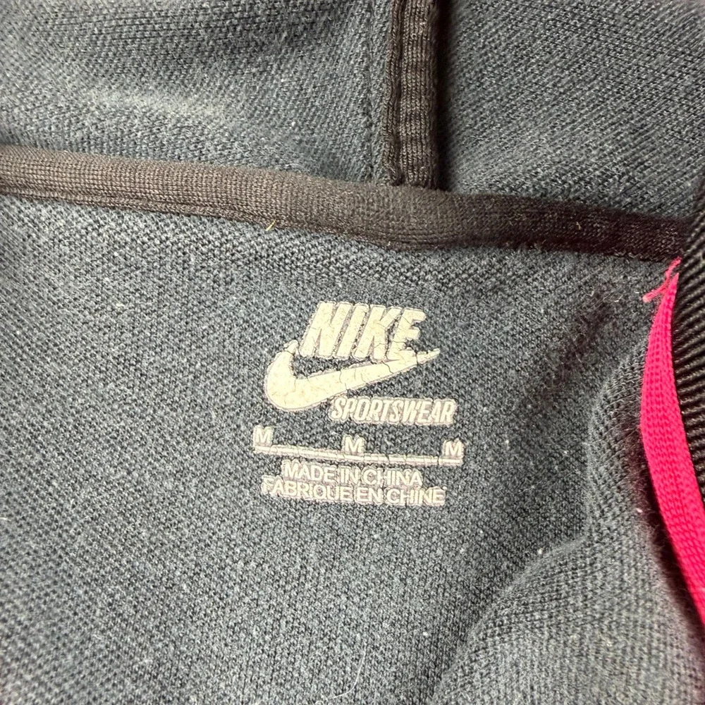 Nike Sportswear Women Black Track Jacket Pink Purple Green Full Zip Size M
